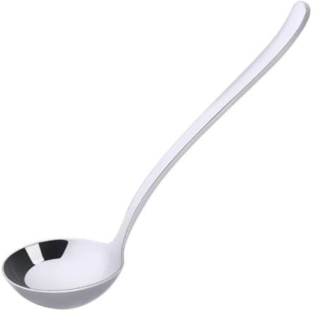 OFFSCH Cuillère à Soupe Nouilles à Long Manche Ustensile De Cuisine Acier Inoxydable Pour Servir Les Aliments