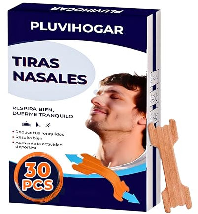 Tiras Nasales Antironquidos Unisex Extrafuerte 30 Pcs Adhesivo Dilatador para Deportistas Ideal para Dormir y Respirar Mejor Muy Fácil Uso Mejor Solución para Congestión Nocturna Rinitis Sinusitis
