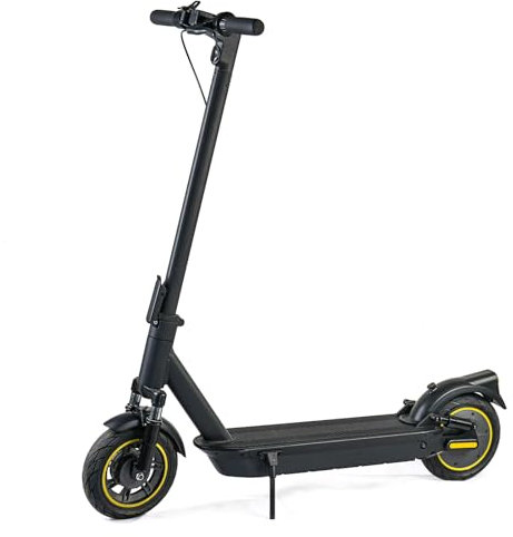 Elektroroller für Erwachsene, zusammenklappbarer Elektroroller mit Doppelfederung, App-Steuerung, maximale Reichweite von 45 km