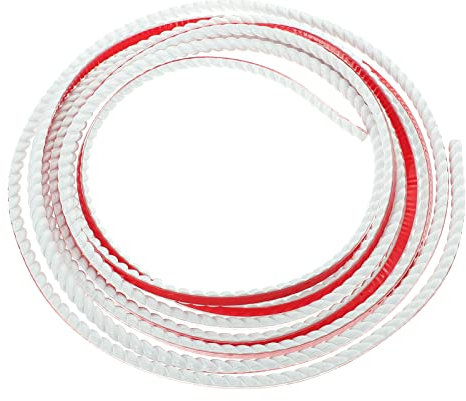 SHINEOFI Moulure Décorative Adhésive en Pvc Blanc, Bande Flexible et Résistante, pour Plafond et Cadre de Miroir, Longueur 5 Mètres