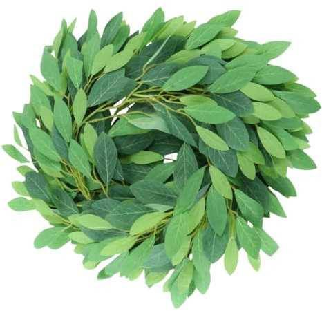 Vaguelly 1 pièce Vigne Artificielle Rhododendron pour Décoration Murale pour Mariage Fête et Événements Vert