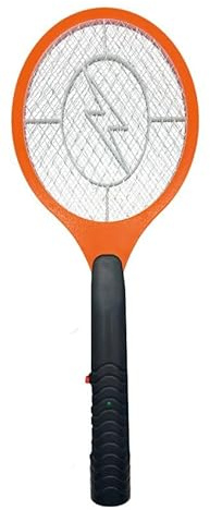 Elektronische Fliegenklatsche mit LED Licht (orange)