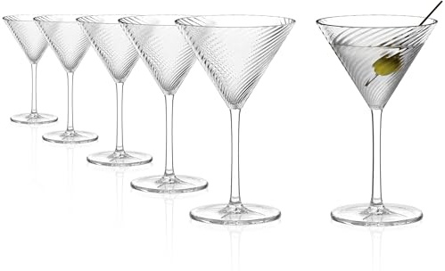 Stölzle Lausitz Berlin Ballongläser Gin-Tonic-Gläser 815 ml, 6er-Set | Große Ballongläser im Art-Déco-Stil für Gin Tonic, Spritz und Wein, aus Kristallglas, stoßfest & spülmaschinengeeignet