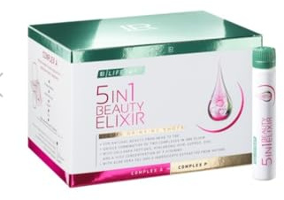 LIFETAKT 5in1 Beauty Elixir – Anti-Aging Kollagen Drink hochdosiert | Hyaluronsäure, Zink, Kupfer & 20 Vitamine | Gegen Falten, Cellulite, Haare & Nägel | 30 Trinkampullen