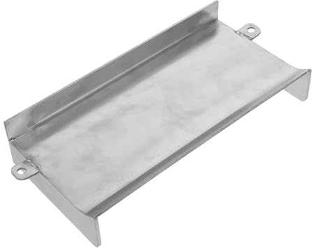 WRITWAA Canale di Scarico a Cascata per Fontana da Giardino, Sfioratore Aperto Resistente alle Intemperie, Uscita in Acciaio Inox 20x10x2,5 Cm per Giochi D’Acqua Esterni