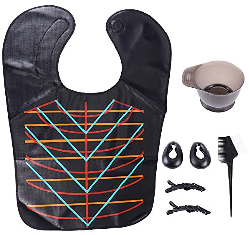 PLAFOPE Kit Plástico para el Herramientas Cabello Teñir Profesional sin Portátiles de Silicona Desorden y Fácil Aplicación Uso Salón y Barbería