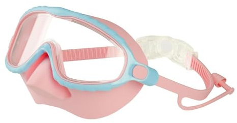 Simmask för ungdomar – nässkydd, dykglasögon, klar anti-imskydd, läckageskydd, snorklingsutrustning | Tydliga undervattens-synsystem, vattenblockerande masktätningar, för barn