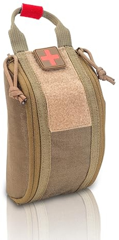 ELITE BAGS - COMPACT Rettungsdienstholster | Coyote | kompakt | Einhandöffnung, MOLLE-System