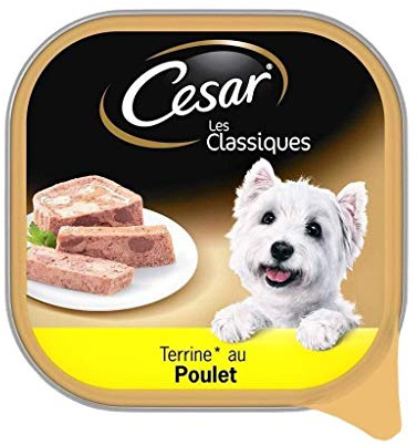Cesar Hühnerschalen aus Terrine für Hunde, 300 g