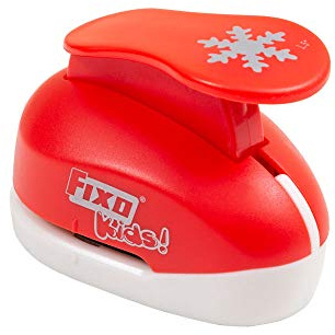 Fester Locher mit Formen, Schneeflocke, groß, Rot