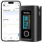 ViATOM Bluetooth Pulsoximeter Fingeroximeter mit APP und 12 Datensätze, Sauerstoffsättigung Messgerät Finger, Blutsauerstoffmessgerät Finger für Herzfrequenz mit Alarm, Professionell APP