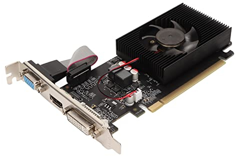 Bewinner Scheda Grafica GT216 1GB128bit DDR3 per Computer da Ufficio, Scheda Grafica per Giochi Silenziosi GPU da 625 MHz Supporta VGA DVI HDMI, Scheda Video per PC, Facile da Installare