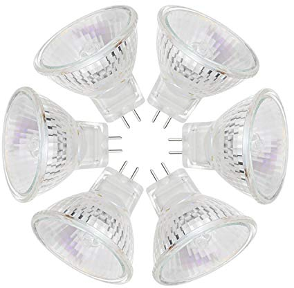 EKSAVE MR11 Halogen Reflektor Leuchtmittel 12V 20W Halogenlampen GU4 Dimmbar Warmweiß 2700K（6 Stück