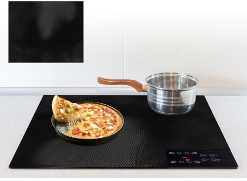 MIPIACE Induktionshäll, skyddsmatta 61 x 53 cm, stor induktion, skyddsmatta, silikon, induktionsskyddsmatta, lock, induktionshäll, reptålighet för induktionsspis (magnetisk)