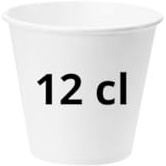 FitYo Lot de 1000 Gobelets en Carton Blanc idéale commerce, association, bar, club, restaurant - 4 tailles de disponibles (4 oz / 12 cl)