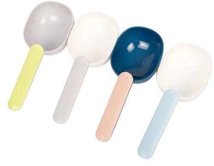 SEWOART Lot De 4 Pelles À Nourriture pour Chien avec Bords Lisses Et Poignée Ergonomique pour Le Contrôle du Régime Alimentaire