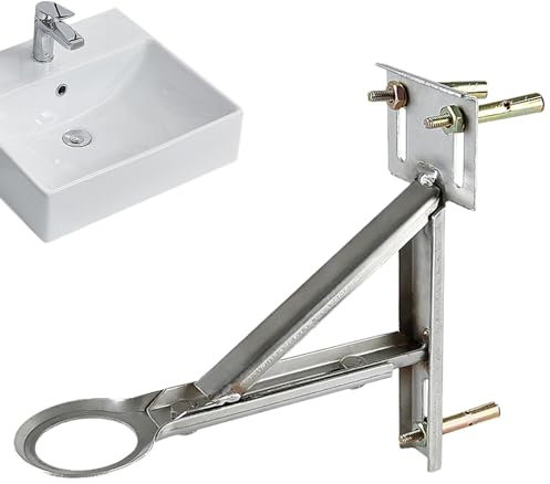 Tuxxjzm Support d'évier sous plan,Supports d'évier sous plan | Support de support de lavabo de salle de bain,Support triangulaire réglable de 9 à 12,5 pouces pour évier de cuisine et de salle de bain