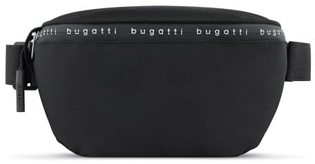 bugatti Passion “Pure” Gürteltasche Reise & Alltag, Hüfttasche aus recyceltem PET, schwarz