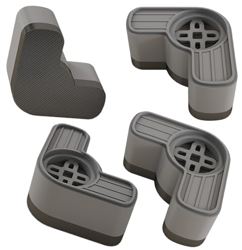 GkgWuxf Almohadillas Antivibración para Lavadora - 4 Piezas Base De Soporte Resistente Para Electrodomésticos | Reducción De Ruido Accesorios Electrodomésticos Estabilizadores Altura Ajustable Para