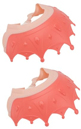 Milisten 2pcs Silicone Shampoo Caps Protective Boy Girl Bathing Hats for Ear Protection During Hair Washing in Bathroom