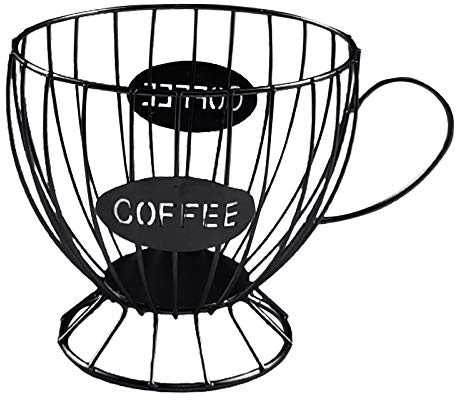 Nihcora Cesta de Almacenamiento de CáPsulas de Café Cesta de de Café Organizador de CáPsulas de Café Soporte de CáPsulas de Café Accesorios de Café(Negro)