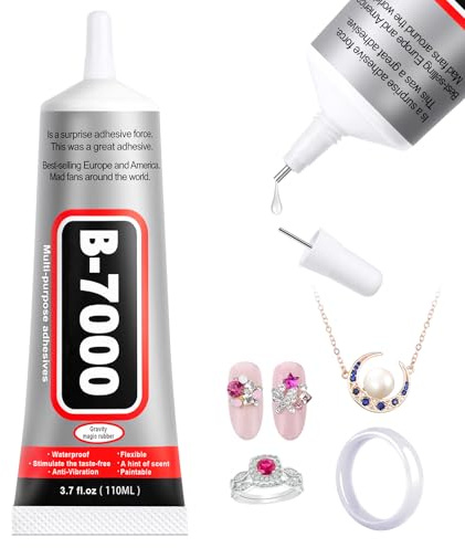 Flintronic B7000 Super Glue, 110ML Transparent Paste Adhesive | Multifunctional Repair Glues, Fast Repair and Quick Dry Strong Glue, Suitable for Glass, Phone, Jewelry, Wood, Metal, Fabric