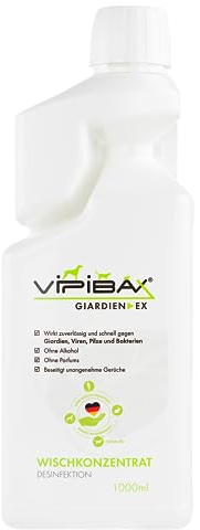 ViPiBaX Giardien Ex Wischkonzentrat 1000ml - das Hygiene-Konzentrat für Haustiere zur Desinfektion von Fußböden