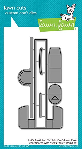 Lawn Fawn Let's Toast Pull Tab Add-On Dies