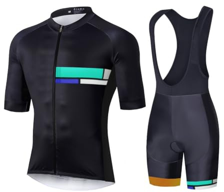 UGLY FROG Stoff-Upgrade – Milchfaser 2025 Herren Radtrikot Set Kurzarm mit Sitzpolster für MTB Rennrad Fahrrad Jersey + Bib Shorts Radsportanzug XS-6XL