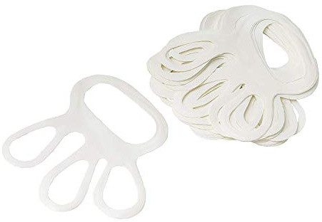 TronicXL 2 STÜCK Profi Fingerlinge Fingerfix Handschuhspanner weiß Stechschutzhandschuh Handschuhspanner Handschuh Anziehhilfe Anzieher Metzgerei Zubehör Metzger Schlachter Koch Köche Austattung