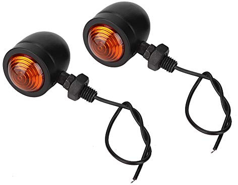 EBTOOLS For Kellermann-Motorcycle Turn Lights Turn Indicator Lights Indicators Lamp 2Pcs Retro Metal Turn Lights Indicators Lamp