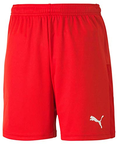 PUMA Jungen Shorts teamGOAL 23 knit jr, Red, 176, 704263
