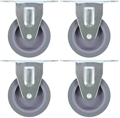 vidaXL 16 pcs Fixed Casters 75 mm
