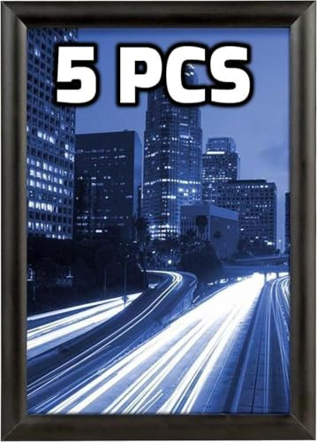 Displaysign Klapprahmen für Foto, A4, Aluminium, Schwarz, 5 Stück