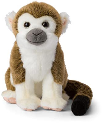 WWF 01104 - Plüschtier Totenkopfäffchen, lebensecht gestaltetes Kuscheltier, ca. 23 cm groß, wunderbar weich und kuschelig, Handwäsche möglich