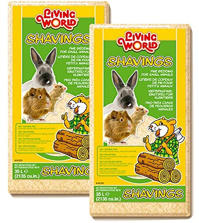 LIVING WORLD Pine Shavings Twin Pack 2 x 35l