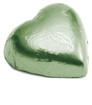 Cioccolatini Suissa - Cuori al Pistacchio Praline al Cioccolato Fondente 1 kg Cuoricini incarto Verde