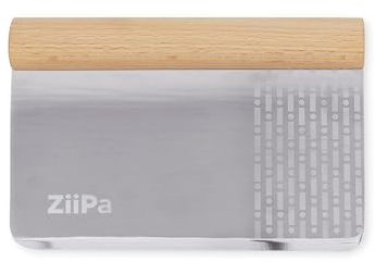 ZiiPa • Cortador de masa • Paolo • Ideal para cortar y porcionar la masa de pizza • Hoja de acero inoxidable • Ligero y duradero • Agarre ergonómico