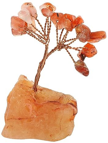 MUSISALY Kristall-geldbaum-dekor Kristallornament -schreibtischdekor Geldbaum-tischdekor Baum-Ornament Schreibtisch-Ornament -Handwerk -schmuck