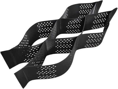 GéOgrille en Nid d'abeille pour Terrasse ExtéRieure, Grille De Gravier Pliable pour Remplissage De Pierres/Sable/Sol/Boues, PavéS D'AlléE Au Sol De 2 Pouces De Hauteur(4x6m(13x20ft))