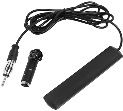 Autoradio Antenne FM Scheibenantenne Universal, FM Auto Antenne Patch Windschutzscheiben Paste, FM Autoradio Scheibenantenne mit DIN-Stecker, für Fahrzeug Auto LKW SUV Radio Stereo Empfänger Tuner