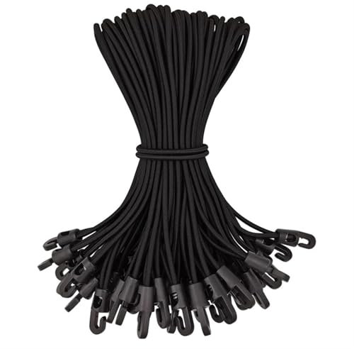 ZRHYRG Cubierta Protectora 50 Piezas de Cuerda elástica con Ganchos, expansor con Ganchos, Tensor de Goma con Ganchos para Cubierta de Piscina Funda de Piscinas