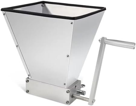 Stainless Steel Manual 2 Roller Barley Malt Mill, Grain Mills for Home Brewing