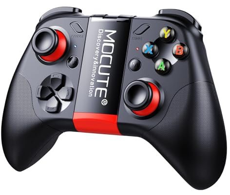 OBEST Manette de jeu Sans fil Multifonctionnelle, Manette PC Sans fil, Vibration à Double Moteur, Manette de jeu Bluetooth Sans fil, Peut être Connectée aux Téléphones Portables, Ordinateurs, Adaptée