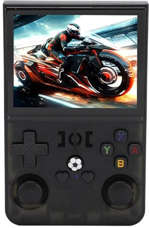 Console de Jeu Vidéo Rétro , 640x480 Retro Gaming Console Dual 3D Joysticks 3 , 5 Pouces Sélection de l'écran Eye pour Extérieur (64 Go)
