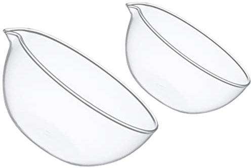 Holibanna 2pcs Bowl Baking Glass Bowl Mini for Seasoning Dishes and Sauce Containers for Kitchen Gadgets and Oven to Table Use