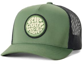 Rip Curl Wetsuit Icon Trucker Hat Gorro/Sombrero, Verde Aloe, Talla única para Niños