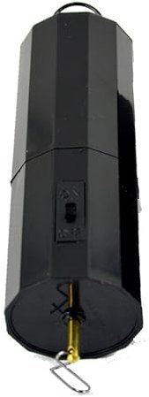 drburpily Motor Giratorio Negro Colgante para Campanas de Viento, Molino de Viento de jardín Tranquility con energía Solar, Motor ABS, Negro