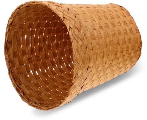 Toyvian Cestino Da Ufficio e Bidone Della Spazzatura Intrecciato in Paglia Sintetica Resistente, Contenitore Portaoggetti Multiuso Per Bagno, Camerette e Soggiorno Design Elegante