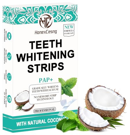 Professional Zahnaufhellungsstreifen 14 Behandlungen – Zahnschmelz-sicher – Sensible Zähne geeignet – Sicheres Aufhellen ohne Schaden – 28 Stück Whitening Strips (28)